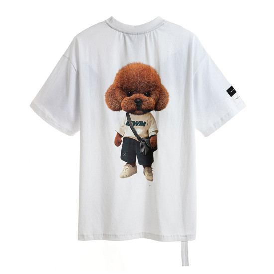 MWM Unisex κοντομάνικη μπλούζα Teddy Bear Streetwear Dog Print Tee